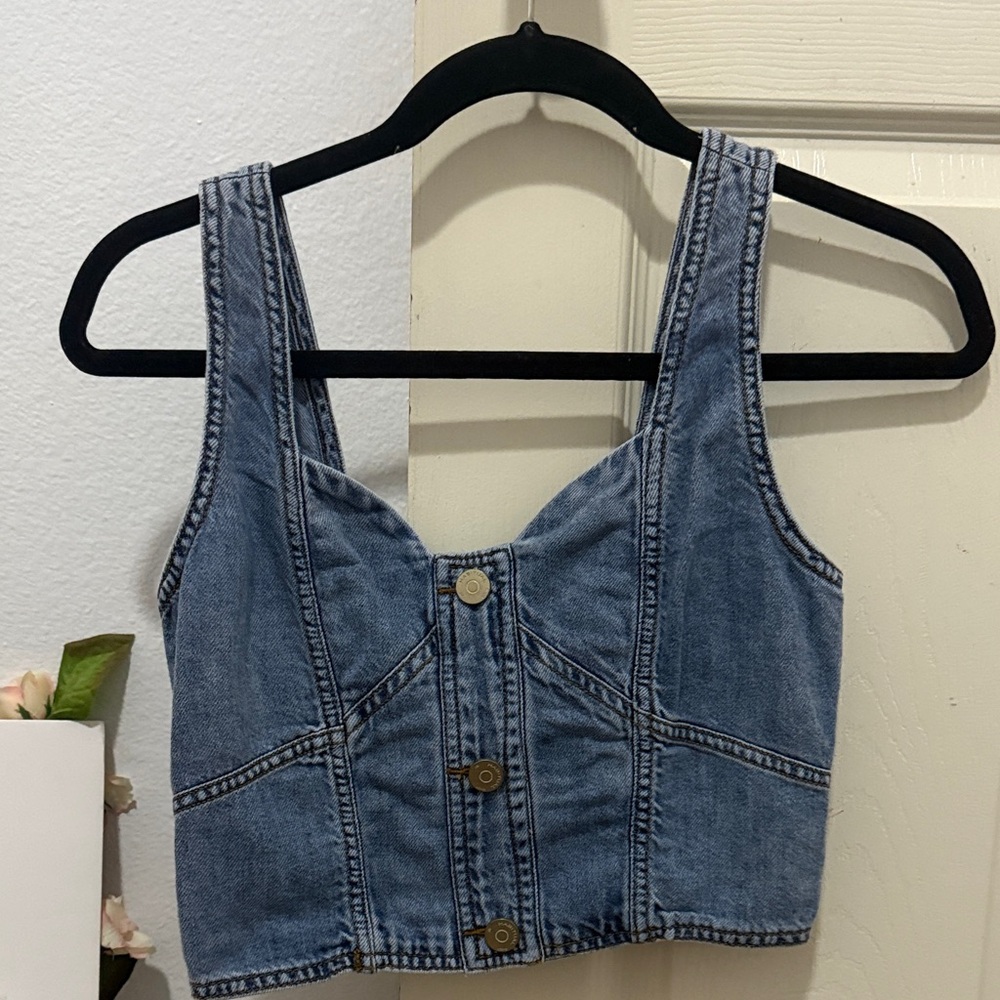 Denim Crop Top